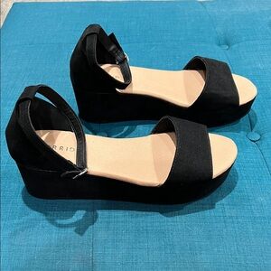 Torrid Black Platform Sandals